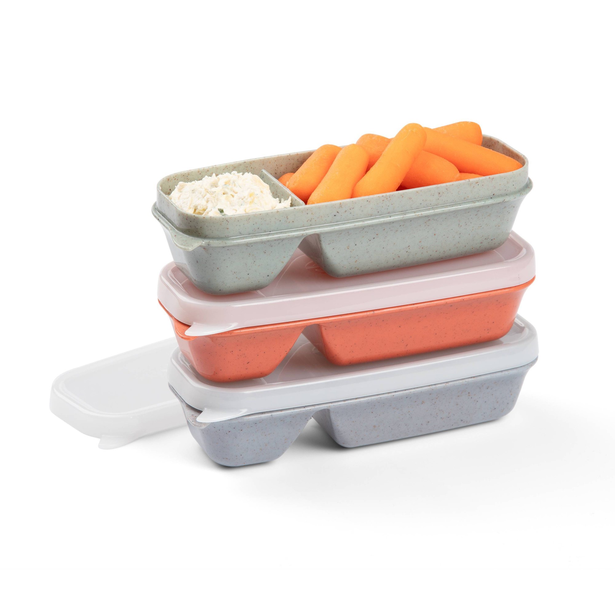 Meal Prep Lunch - Auslaufsicherer Snack- und Dip-Aufbewahrungsbehälter mit Sicherheitsverschlussdeckel