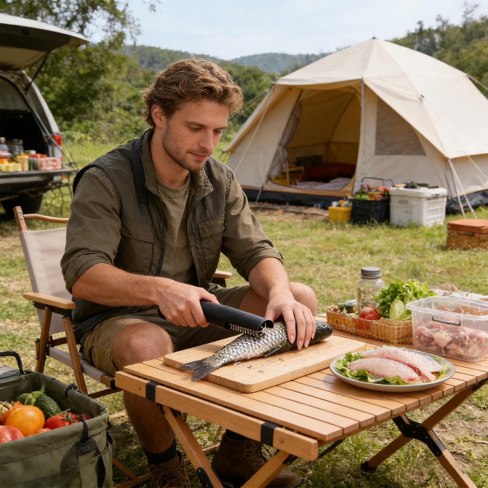 Meal Prep Restaurant - Fischschuppenentferner, kabelloser Handzerkleinerer, tragbarer Schuppenentferner, Fischreinigungswerkzeuge