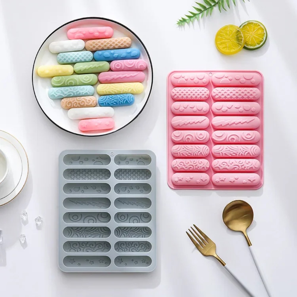Meal Prep Protein - 16-fach Silikon-Stickform mit 8 Texturen für