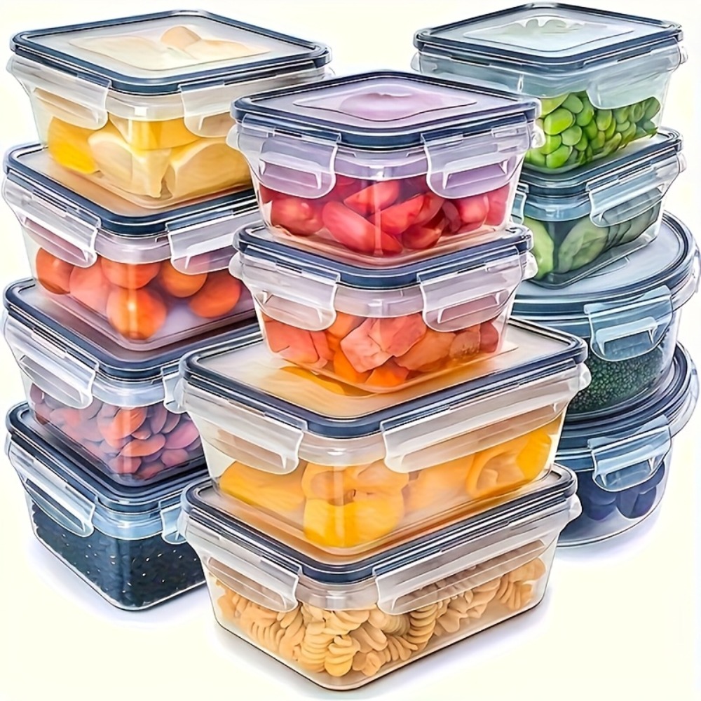 Meal Prep Lunch - 1 Stück Luftdichter Lebensmittelbehälter mit Deckel,