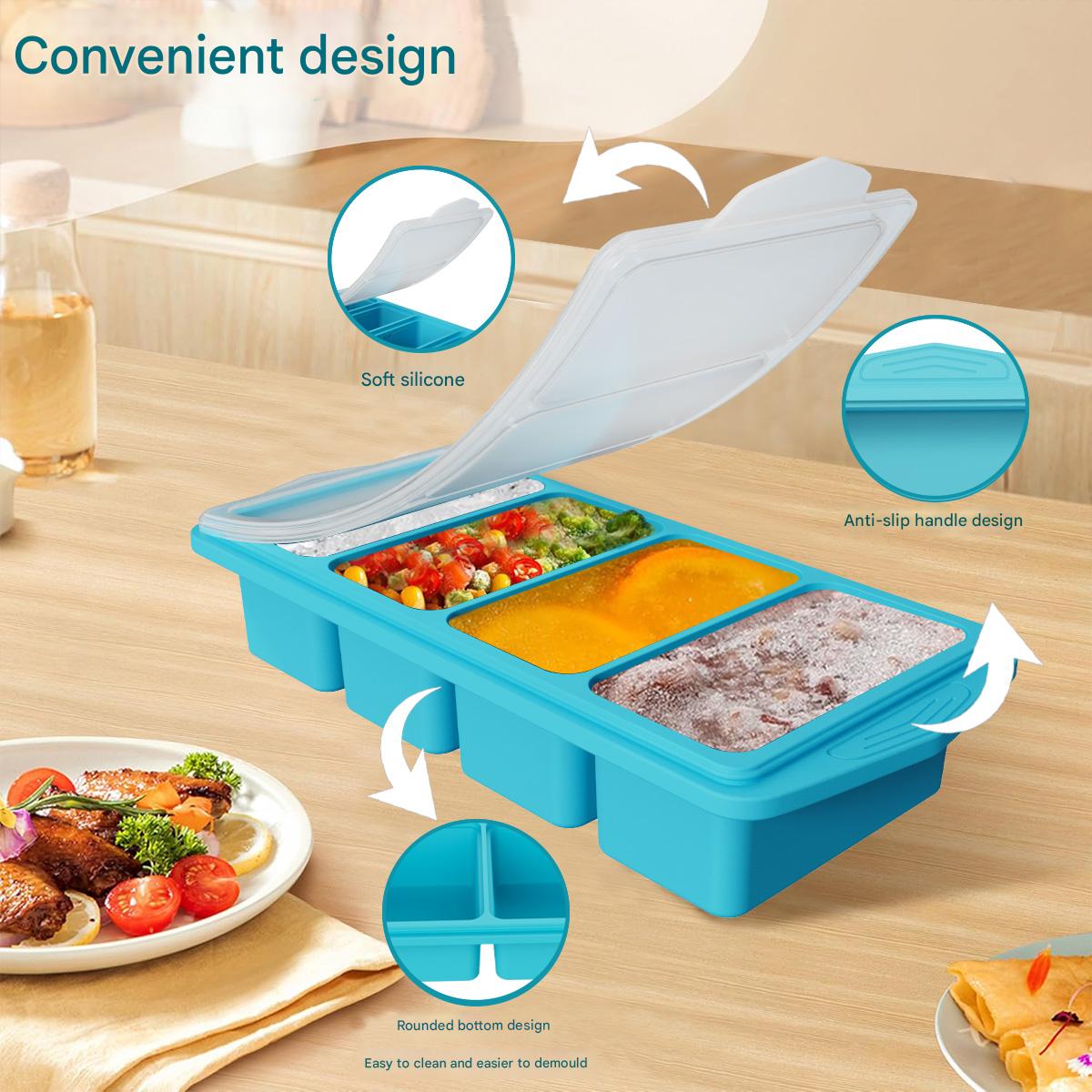 Große Silikon-Eiswürfelform mi – Meal Prep Freezer Bewertung und Preis