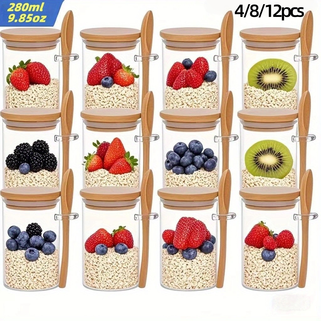 4/8/12 Stück, Haferflocken-Frü – Meal Prep Yogurt Containers Bewertung und Preis