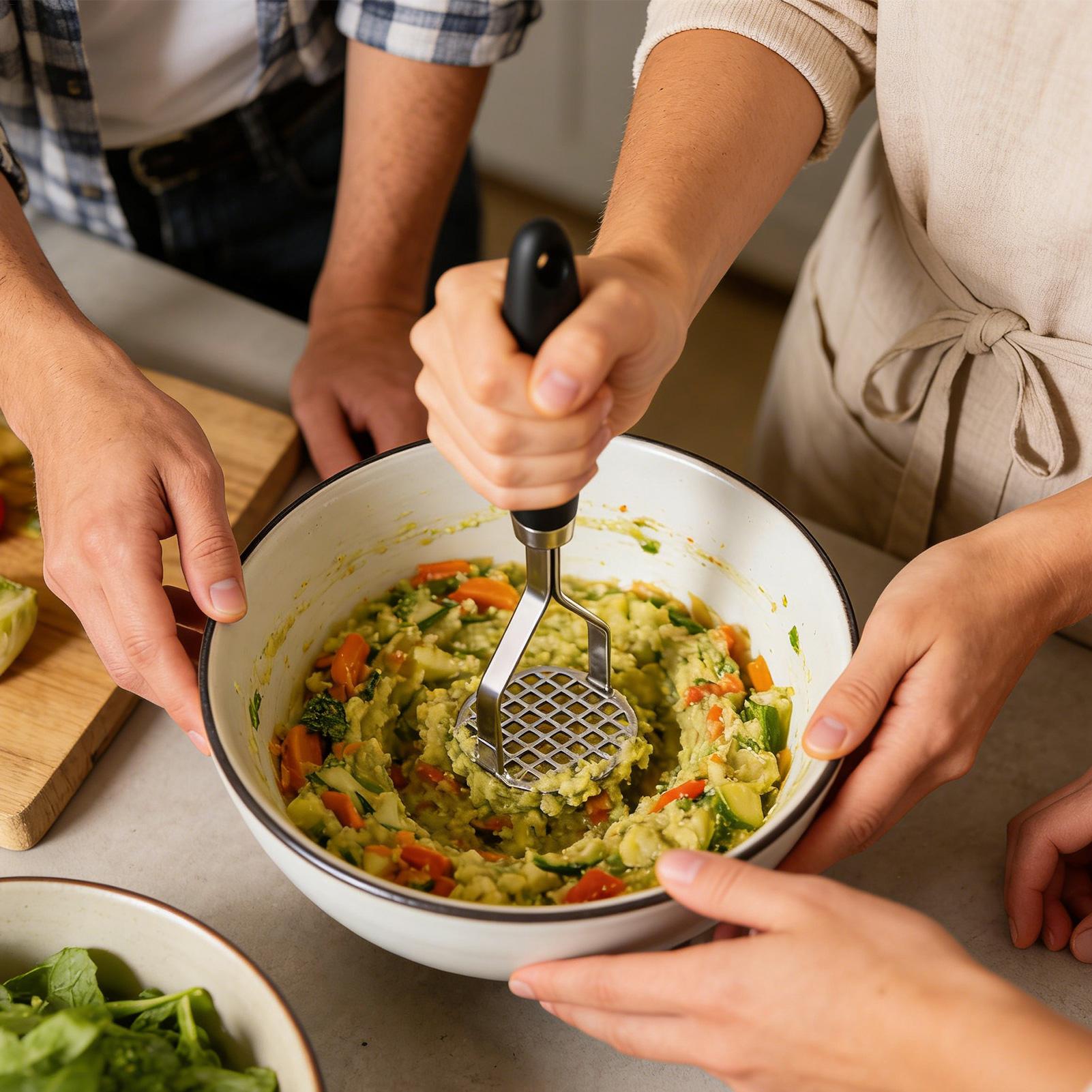 Kartoffelpresse Manuell Gemüse – Meal Prep Restaurant Bewertung und Preis