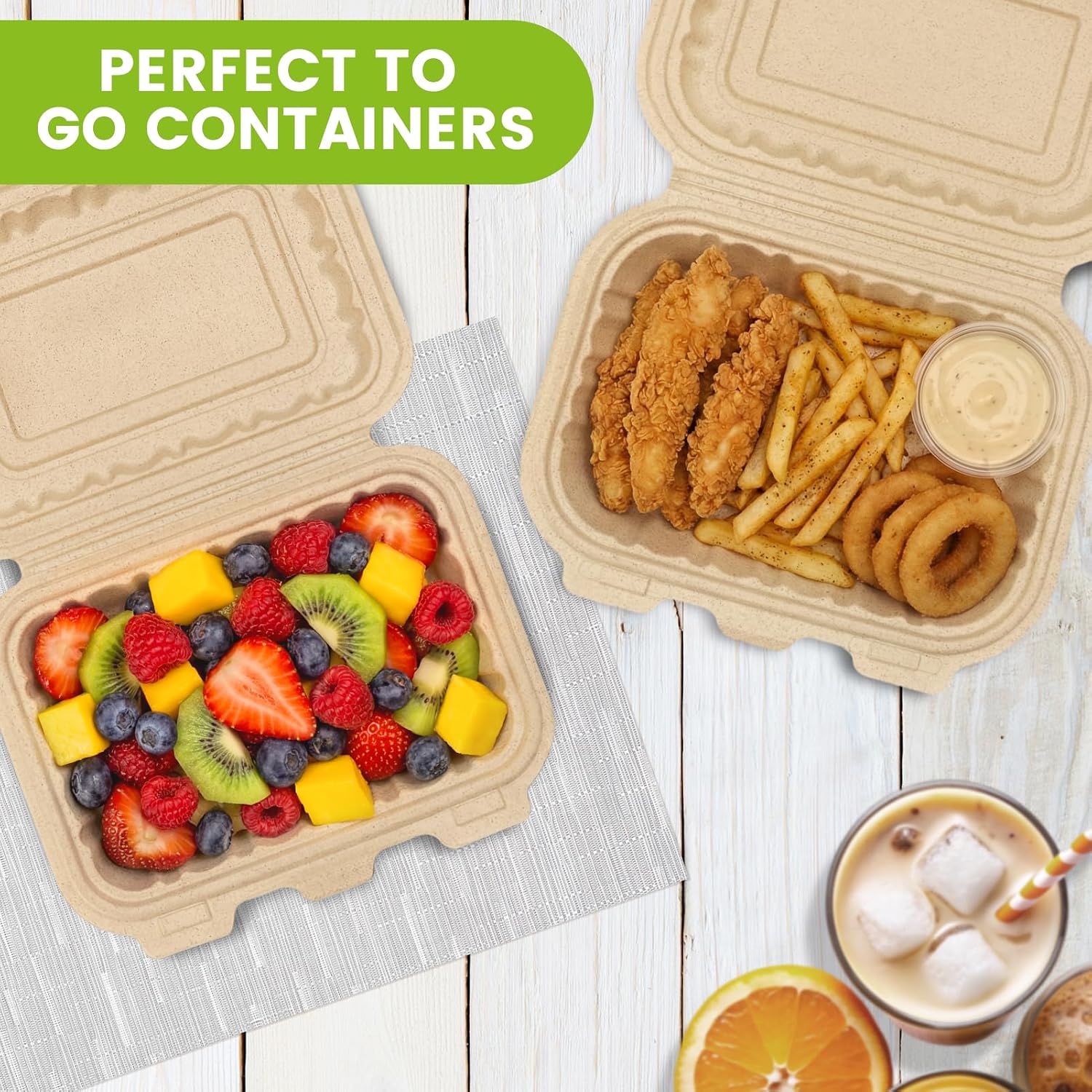 50er-Pack 16oz Clamshell Take- – Meal Prep Ideas Bewertung und Preis