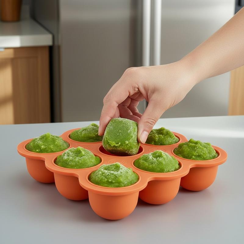 Baby-Nahrung Silikonbehälter 9 – Meal Prep Freezer Bewertung und Preis