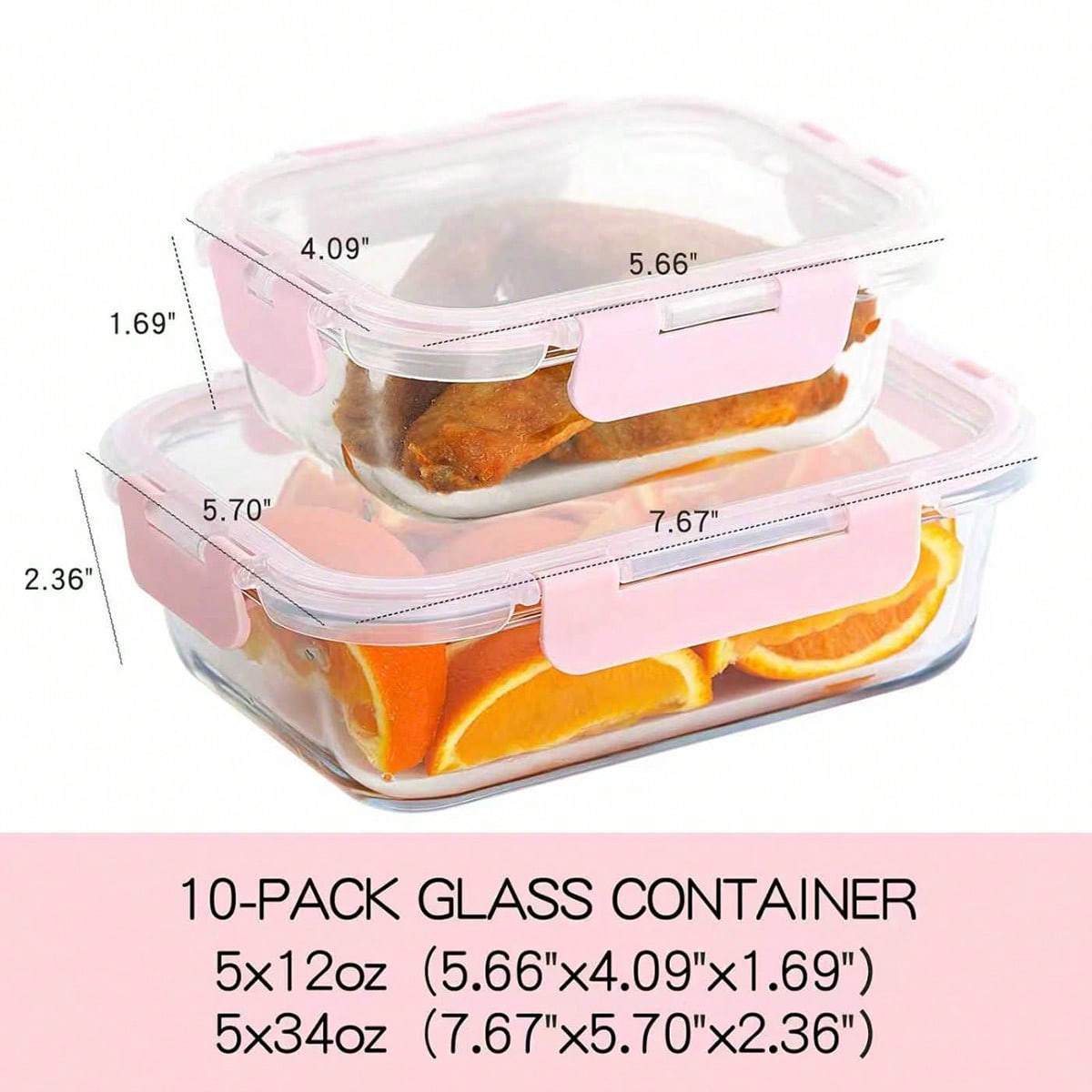 10er-Pack Glas-Mahlzeitbehälte – Meal Prep Lunch Bewertung und Preis