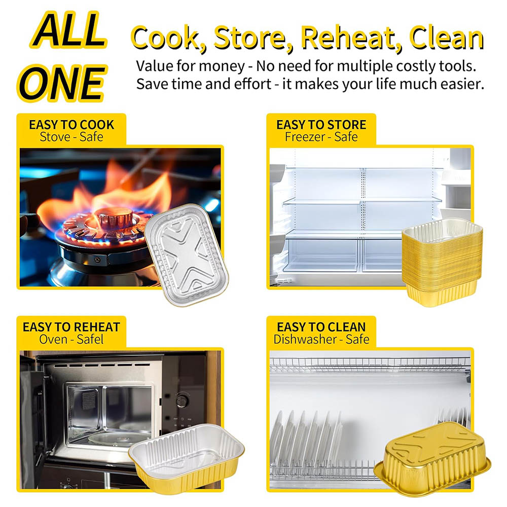 Kleine Aluminiumpfannen mit De – Meal Prep Freezer Bewertung und Preis