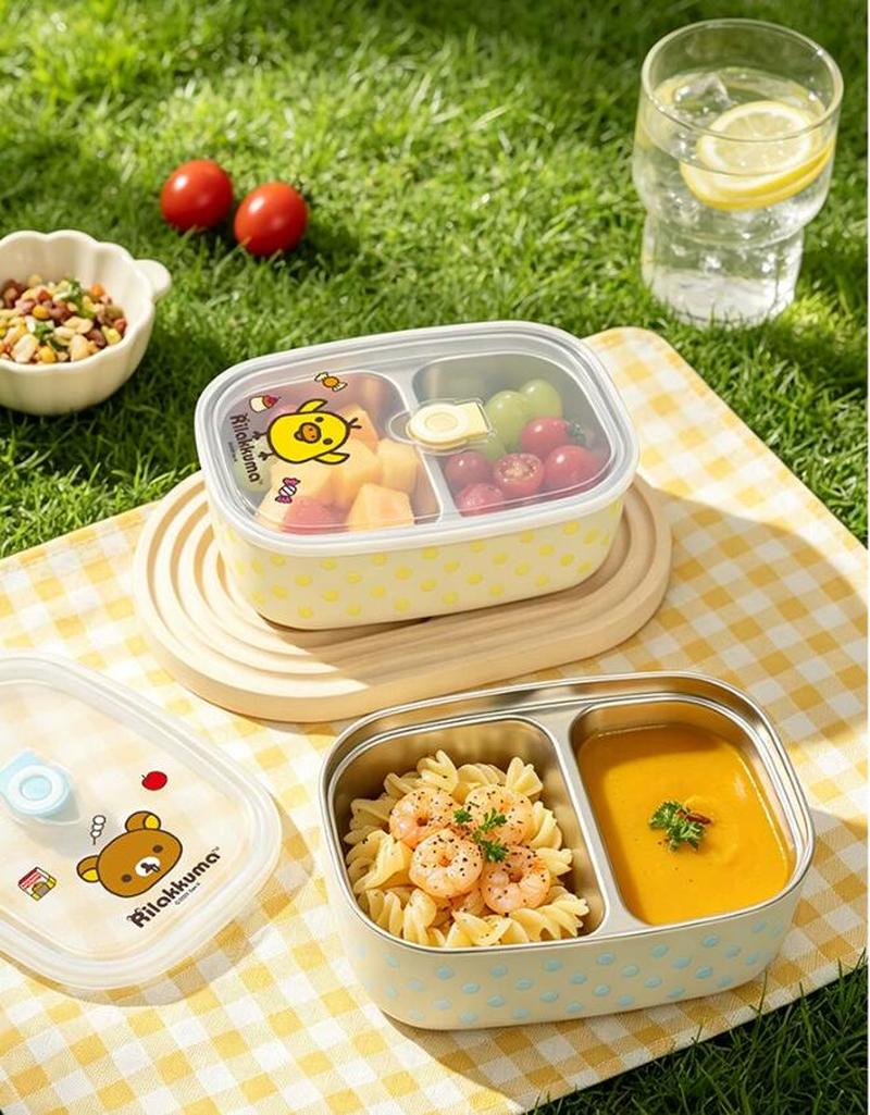 Rilakkuma Edelstahl-Bento-Box, – Meal Prep Lunch Bewertung und Preis