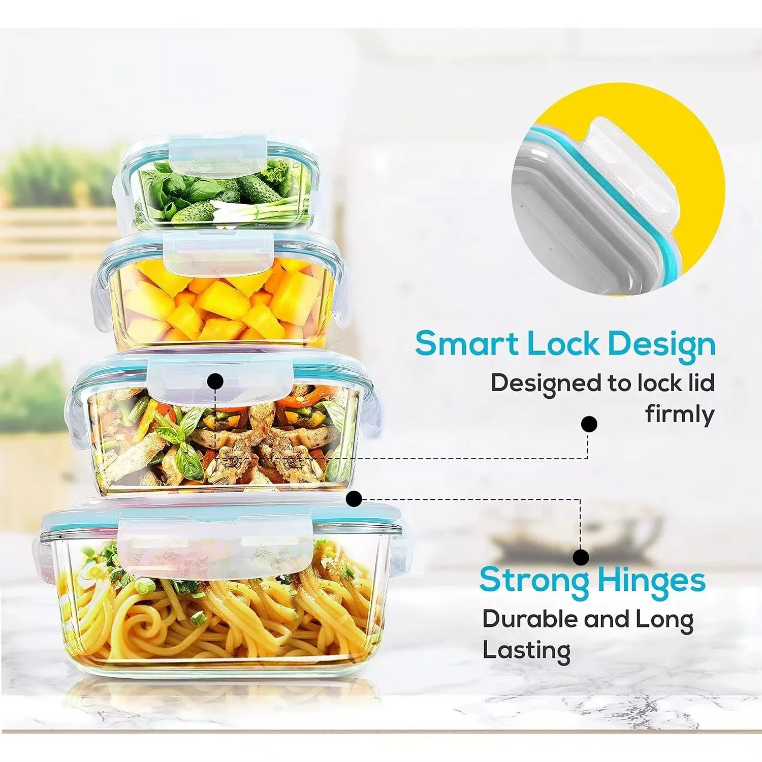 Lunchbox aus Glas, Aufbewahrun – Meal Prep Ideas Bewertung und Preis