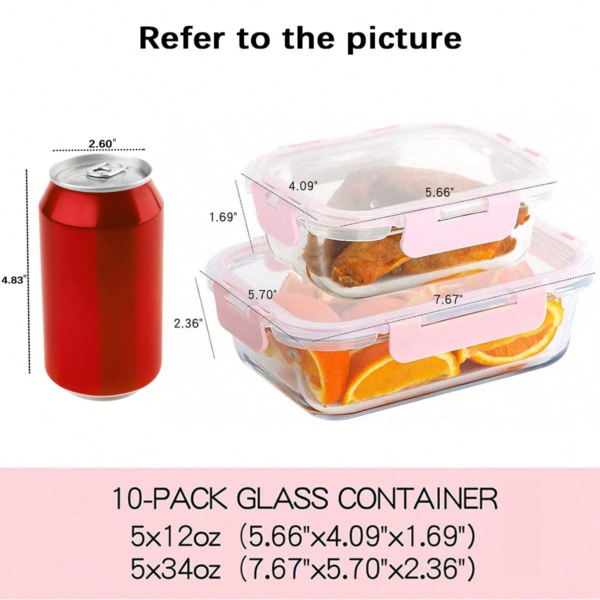 10er-Pack Glasbehälter für die – Meal Prep Freezer Bewertung und Preis